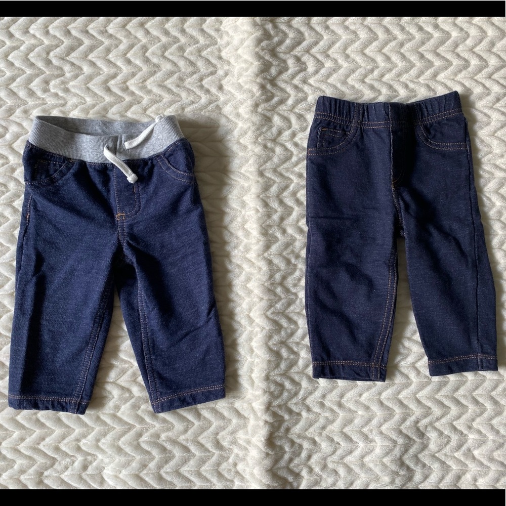 Baby boys Carter’s jeans, size 9 month, 2 pairs